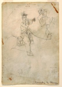 رسم، دق الشحنة، حوالي عام 1862 بواسطة وينسلو هومر