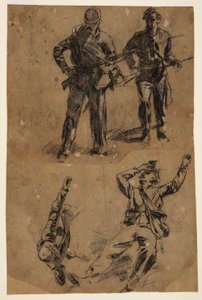 رسم، دراسات للجنود، 1863-1865 بواسطة وينسلو هومر