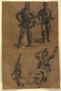 رسم، دراسات للجنود، 1863-1865 بواسطة وينسلو هومر