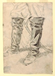 رسم، دراسة لحذاء ضابط سلاح الفرسان، 1862-1862-64 بواسطة وينسلو هومر