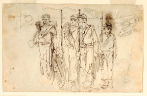 رسم، الجرحى المتجولون، 1861-1862 بواسطة وينسلو هومر