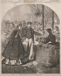 قسم الأزهار للمعرض الكبير ، 1864. بواسطة وينسلو هومر