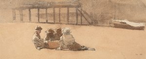 أربعة أولاد على الشاطئ ، 1873. بواسطة وينسلو هومر