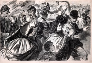 العودة للوطن من الحرب، من مجلة هاربر الأسبوعية، 13 يوليو 1863 بواسطة وينسلو هومر