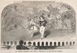 La Petite Angelina and Miss C. Thompson ، في متحف بوسطن ، 1859. بواسطة وينسلو هومر