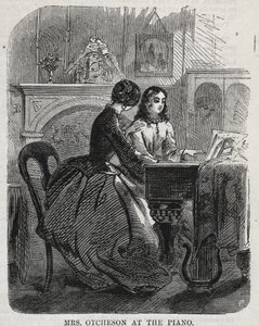 السيدة أوتشيسون في البيانو ، 1860. بواسطة وينسلو هومر