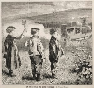 على الطريق إلى بحيرة جورج 1869. بواسطة وينسلو هومر