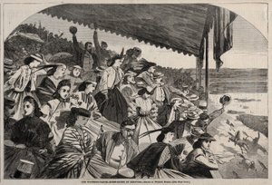أماكن الري لدينا - سباق الخيل في ساراتوجا ، 1865. بواسطة وينسلو هومر