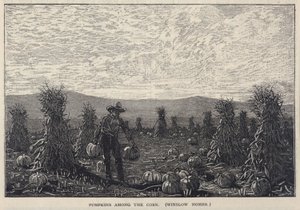 اليقطين بين الذرة، من مجلة سكريبنر الشهرية، مجلة مصورة للناس، أغسطس 1878 بواسطة وينسلو هومر