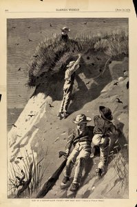 غارة على مستعمرة ابتلاع الرمال--"كم عدد البيض؟"، من هاربر ويكلي في 13 يونيو 1874 بواسطة وينسلو هومر