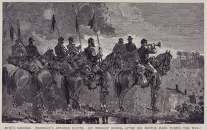 رماة راش كشافة فرانكلين المتقدمة، من مجلة القرن، مايو 1886 بواسطة وينسلو هومر
