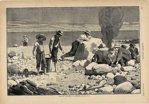 اسكتشات على جانب البحر - خبز المحار بواسطة وينسلو هومر