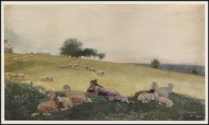 راعية مزرعة هوتون ، 1878 بواسطة وينسلو هومر