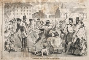 التزلج في بوسطن ، 1859. بواسطة وينسلو هومر