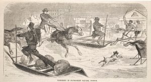 الزلاجة في ساحة هايماركت ، بوسطن ، 1859. بواسطة وينسلو هومر