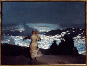 ليلة صيف. نساء يرقصن في ضوء القمر. رسم وينسلو هومر (1836-1910) إي سي. أكون بواسطة وينسلو هومر