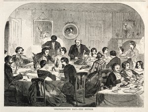 يوم عيد الشكر - العشاء ، 1858. بواسطة وينسلو هومر