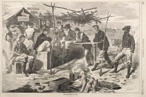 عيد الشكر في المعسكر ، 1862. بواسطة وينسلو هومر