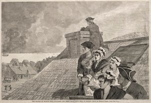 معركة بنكر هيل - مشاهدة القتال من كوبس هيل ، في بوسطن ، 1875. بواسطة وينسلو هومر