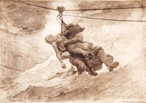 خط الحياة ، 1884 بواسطة وينسلو هومر