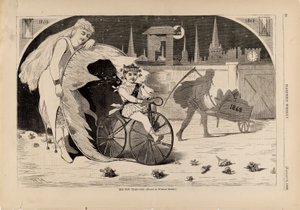 العام الجديد - 1869، من مجلة هاربر الأسبوعية، 9 يناير 1869 بواسطة وينسلو هومر