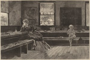 The Noon Recess ، تم نشره عام 1873. بواسطة وينسلو هومر