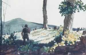 الرائد ، 1900 (مرحاض وجرافيت على ورق) بواسطة وينسلو هومر