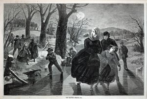 موسم التزلج - 1862، من مجلة هاربر الأسبوعية، 18 يناير 1862 بواسطة وينسلو هومر