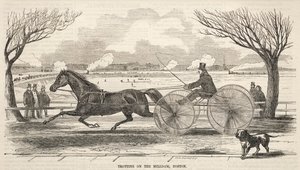 الهرولة على سد الطاحونة ، بوسطن ، 1859. بواسطة وينسلو هومر