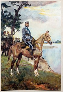 صورة الفروسية لماريشال جوزيف (جوزيف) كليمنس بيلسودسكي (1867-1935) على حصانه المفضل Kasztanka. لوحة رسمها Woiciech Von Kossak (1857-1942)