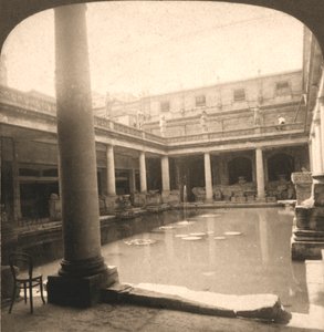 الحمامات الرومانية ، باث ، إنجلترا ، 1900.