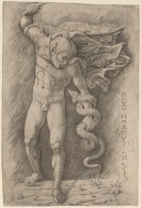 Faun Battling a Snake. فاون تقاتل ثعبان