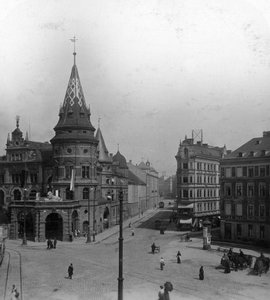 Löwenbräu Keller و Stiglmaierplatz ، ميونيخ ، ألمانيا ، القرن العشرين.