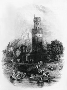 رسم توضيحي لمرض الجذام من أوستا ، رواية لكزافييه دي مايستر (1763-1852) ، نقش بواسطة كزافييه دي مايستر