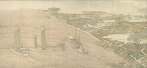 جولة تفتيش الأباطرة Qianlong الجنوبي ، التمرير الرابع: ملتقى Huai ... ، 1770. بواسطة شو يانغ