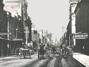 شارع جورج ، سيدني ، أستراليا ، 1895. بواسطة يورك وابنه