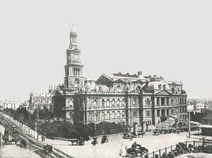 قاعة المدينة الجديدة ، سيدني ، أستراليا ، 1895. بواسطة يورك وابنه