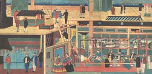 منظر داخل سفينة بخارية أمريكية ، 1861 بونكيو ، السنة الأولى ، الشهر الرابع.
