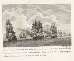 يان بارت هيروفيرت غرينشيبن أوب إي إن هولاندز إسكادير ، 1694 في 29 يونيو 1694 ، التقى جان بارت بالأسطول المحمّل بالحبوب لفرنسا (...) واستولى على كل الأسطول الذي أعاده إلى فرنسا (العنوان على الجسم) مجموعة من معارك جان بارت رئيس إي بواسطة إيف ماري لو جوز