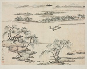 ألبوم المناظر الطبيعية في أنماط مختلفة: تيار Wuling ، 1684. بواسطة زها شيبيو