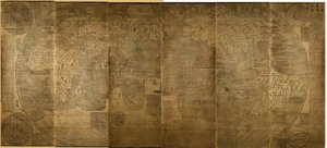 Kunyu Wanguo Quantu خريطة بلدان العالم التي لا تعد ولا تحصى ، 1602 بواسطة تشونغ وينتاو