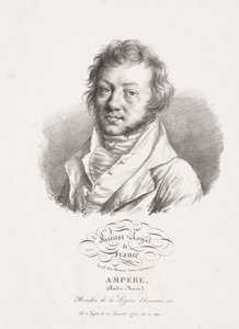 Andre-Marie Ampere, French physicist and mathematician, c 1820 بواسطة فريدريك (المرتبط ب) بارنارد