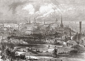 Birmingham, West Midlands, England in the late 19th century, from Our Own Country published 1898 بواسطة فرديناند جورج والدمولر