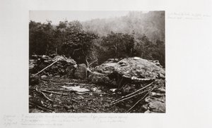 Breastworks on Little Round Top Hill, Gettysburg, Pennsylvania, July 1863 بواسطة فرديناند جورج والدمولر