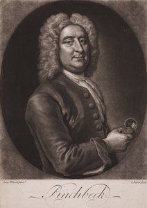 Christopher Pinchbeck, English clockmaker and toymaker, c 1725 بواسطة فريدريك (المرتبط ب) بارنارد