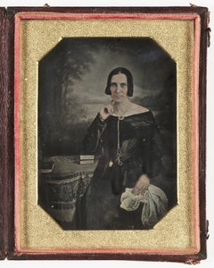 Daguerreotype of a woman, c 1845 بواسطة فريدريك (المرتبط ب) بارنارد