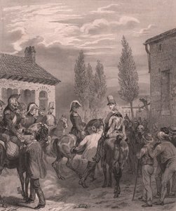 دخول الجيش الفرنسي بلجيكا ، أغسطس 1831 ، نقش على الصلب على ورق صيني بواسطة سيفيريني سيفيريني