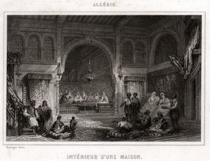 الداخل في الجزائر ، حوالي 1840 (نقش) بواسطة . .