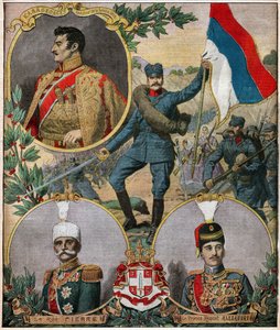 Les heros nationaux serbes. Serbian national heroes. بواسطة فرديناند جورج والدمولر