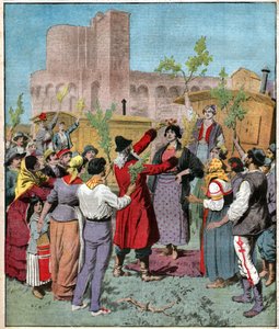 Pelerinage de Saintes Maries de la Mer. Pilgrimage of Sainte Maries de la Mer. بواسطة فرديناند جورج والدمولر